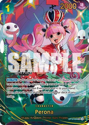 (OP12-034) Perona (Japanese Version 3rd Anniversary Set) - One Piece Promotion Cards Foil