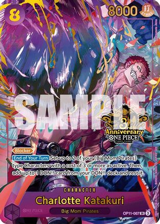 (OP11-067) Charlotte Katakuri (Japanese Version 3rd Anniversary Set) - One Piece Promotion Cards Foil