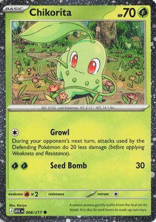Chikorita (Cosmos Holo) (8) - Miscellaneous Cards & Products Holofoil - Common