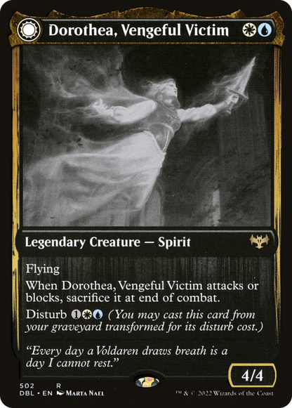 Dorothea, Vengeful Victim // Dorothea's Retribution (DBL-502) - Innistrad: Double Feature: (Double Faced Transform)