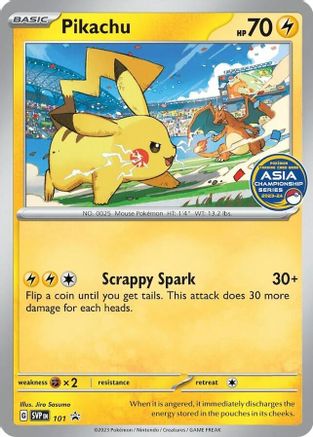 Pikachu (Asia Championship Series -24) (101) - SV Scarlet & Violet Promo Cards  - Promo