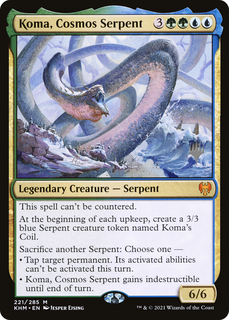 Koma, Cosmos Serpent (PPKHM-221) - Kaldheim Promos (Promo Pack)