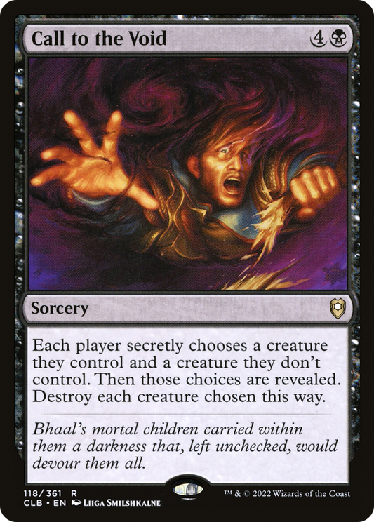 Call to the Void (CLB-118) - Commander Legends: Battle for Baldur's Gate Foil