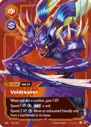 (201/219) Kha'Zix - Voidreaver - Unleashed Foil