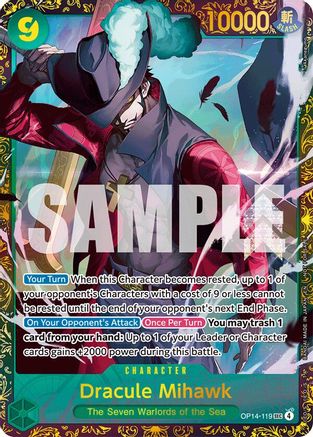 (OP14-119) Dracule Mihawk - (CS 26-27 Regionals Season 1) - One Piece Promotion Cards - Foil
