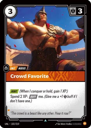 (102/219) Crowd Favorite - Unleashed