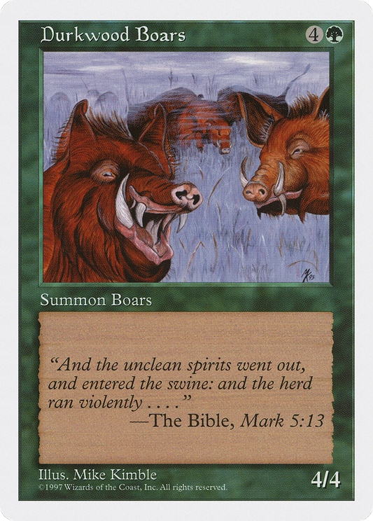 Durkwood Boars (5ED-289) - Fifth Edition