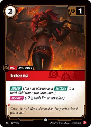 (002/219) Inferna - Unleashed Foil