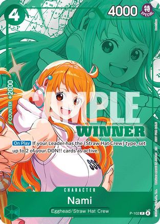 (P-102) Nami (Winner Pack 2026 Vol. 2) - One Piece Promotion Cards Foil