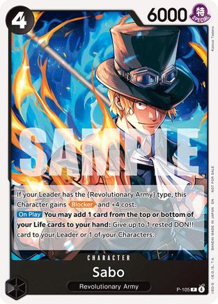 (P-105) Sabo (Tournament Pack 2026 Vol. 2) - One Piece Promotion Cards Normal
