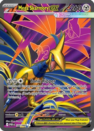 Mega Skarmory ex (106/088) - ME03 Perfect Order Holofoil - Ultra Rare