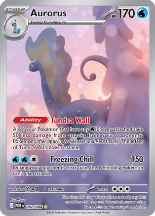 Aurorus (92/088) - ME03 Perfect Order Holofoil - Illustration Rare
