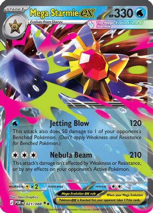 Mega Starmie ex (21/088) - ME03 Perfect Order Holofoil - Double Rare