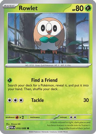 Rowlet (10/088) - ME03 Perfect Order  - Common