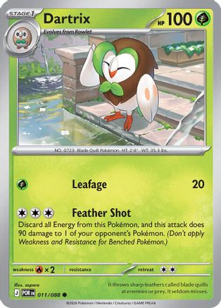 Dartrix (11/null) - ME03 Perfect Order Reverse Holofoil - Common