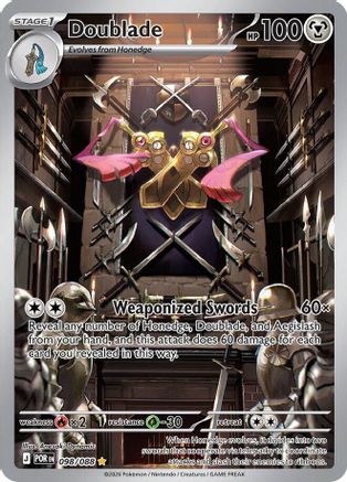 Doublade (98/088) - ME03 Perfect Order Holofoil - Illustration Rare