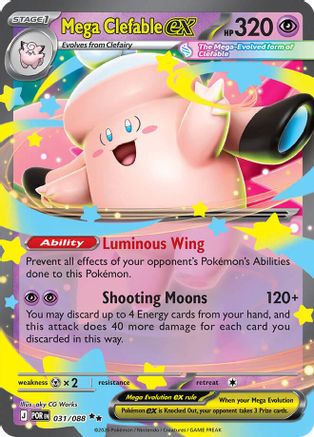 Mega Clefable ex (31/088) - ME03 Perfect Order Holofoil - Double Rare