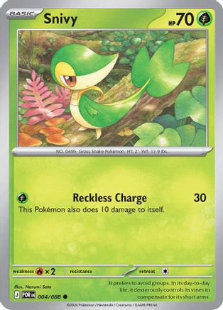 Snivy (4/null) - ME03 Perfect Order Reverse Holofoil - Common