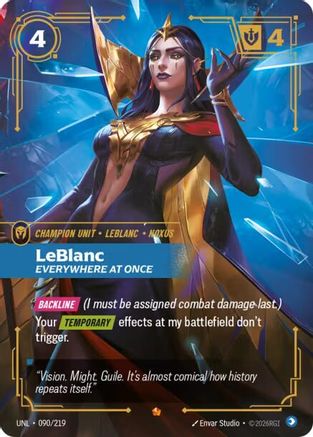 (090/219) LeBlanc - Everywhere At Once - Unleashed Foil