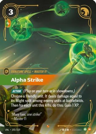 (192/219) Alpha Strike - Unleashed Foil