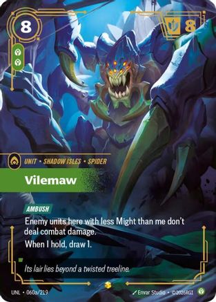 (060a/219) Vilemaw (Alternate Art) - Unleashed Foil