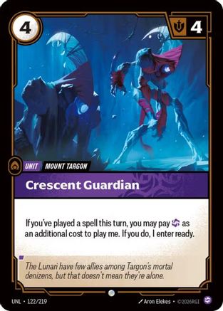 (122/219) Crescent Guardian - Unleashed Foil