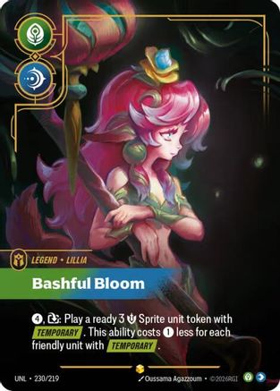(230/219) Lillia - Bashful Bloom (Overnumbered) - Unleashed Foil
