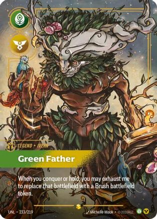 (233/219) Ivern - Green Father (Overnumbered) - Unleashed Foil
