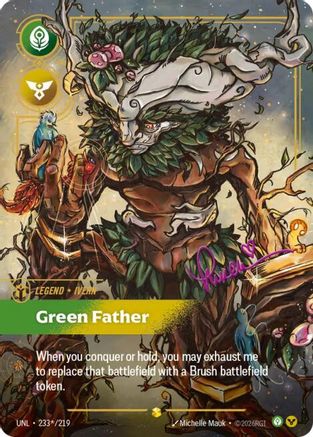 (233*/219) Ivern - Green Father (Signature) - Unleashed Foil