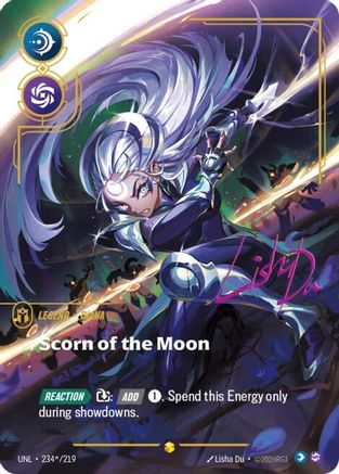 (234*/219) Diana - Scorn of the Moon (Signature) - Unleashed Foil