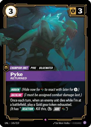 (145/219) Pyke - Returned - Unleashed Foil