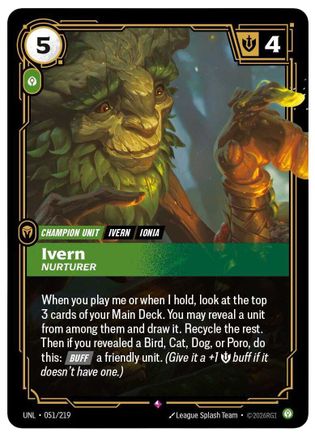 (051/219) Ivern - Nurturer - Unleashed Foil