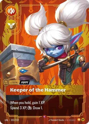 (203/219) Poppy - Keeper of the Hammer - Unleashed Foil