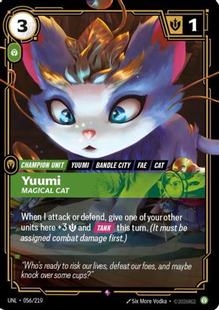 (056/219) Yuumi - Magical Cat - Unleashed Foil