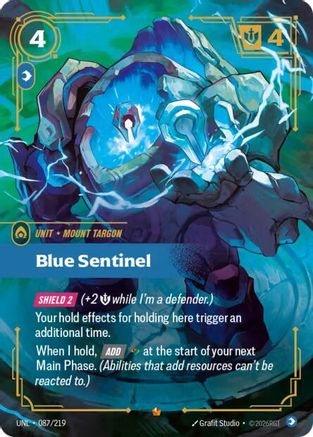 (087/219) Blue Sentinel - Unleashed Foil