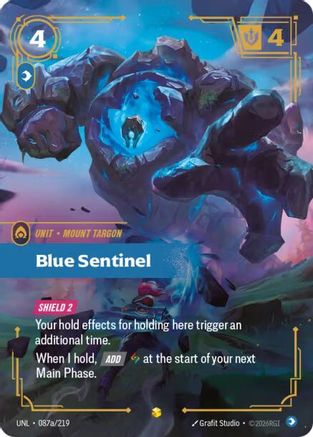 (087a/219) Blue Sentinel (Alternate Art) - Unleashed Foil