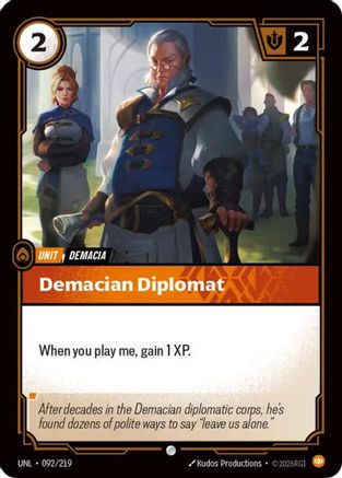 (092/219) Demacian Diplomat - Unleashed Foil