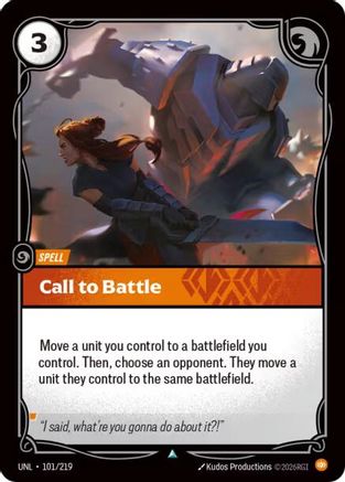 (101/219) Call to Battle - Unleashed Foil