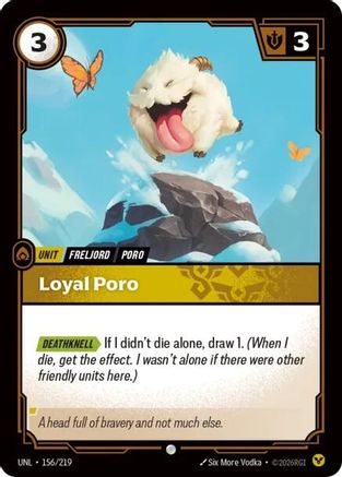 (156/219) Loyal Poro - Unleashed Foil