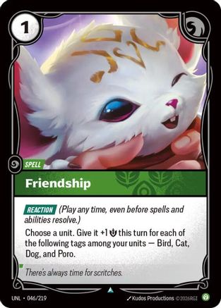 (046/219) Friendship - Unleashed Foil