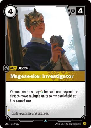 (163/219) Mageseeker Investigator - Unleashed Foil