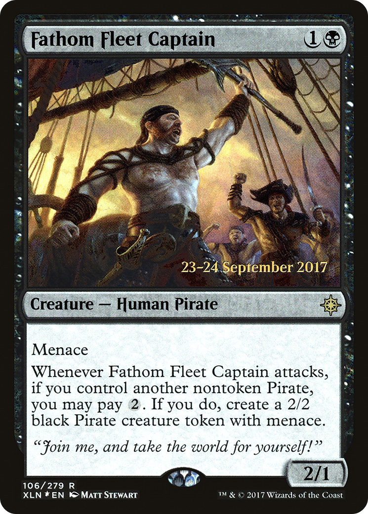 Fathom Fleet Captain (PXLN-106S) - Ixalan Promos Foil