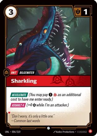 (006/219) Sharkling - Unleashed Foil