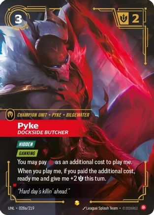(028a/219) Pyke - Dockside Butcher (Alternate Art) - Unleashed Foil