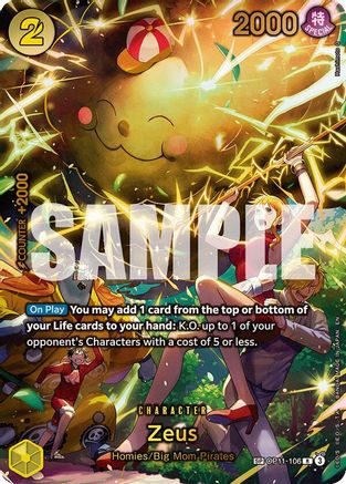 (OP11-106) Zeus (SP) - Adventure on Kami's Island - Foil