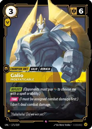 (171/219) Galio - Indefatigable - Unleashed Foil