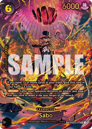 (PRB02-014) Sabo (PRB02-014) (SP) - Adventure on Kami's Island - Foil