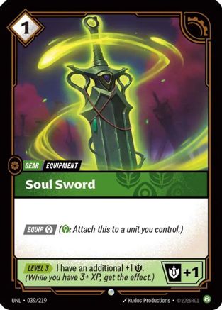 (039/219) Soul Sword - Unleashed