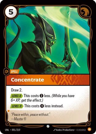 (091/219) Concentrate - Unleashed Foil