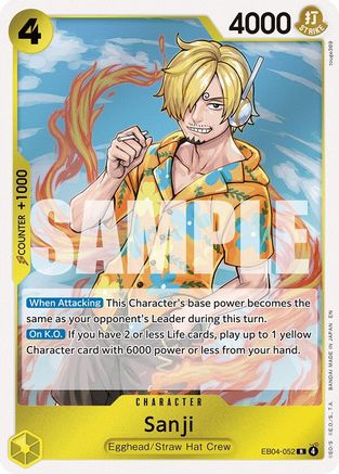 (EB04-052) Sanji - Adventure on Kami's Island - Foil